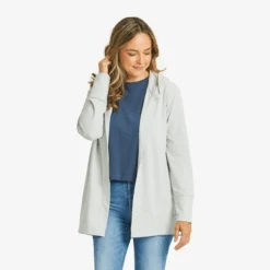 Women's Solid Crusher-FLEX Cardigan