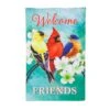 Welcome Friends Burlap Flag Collection