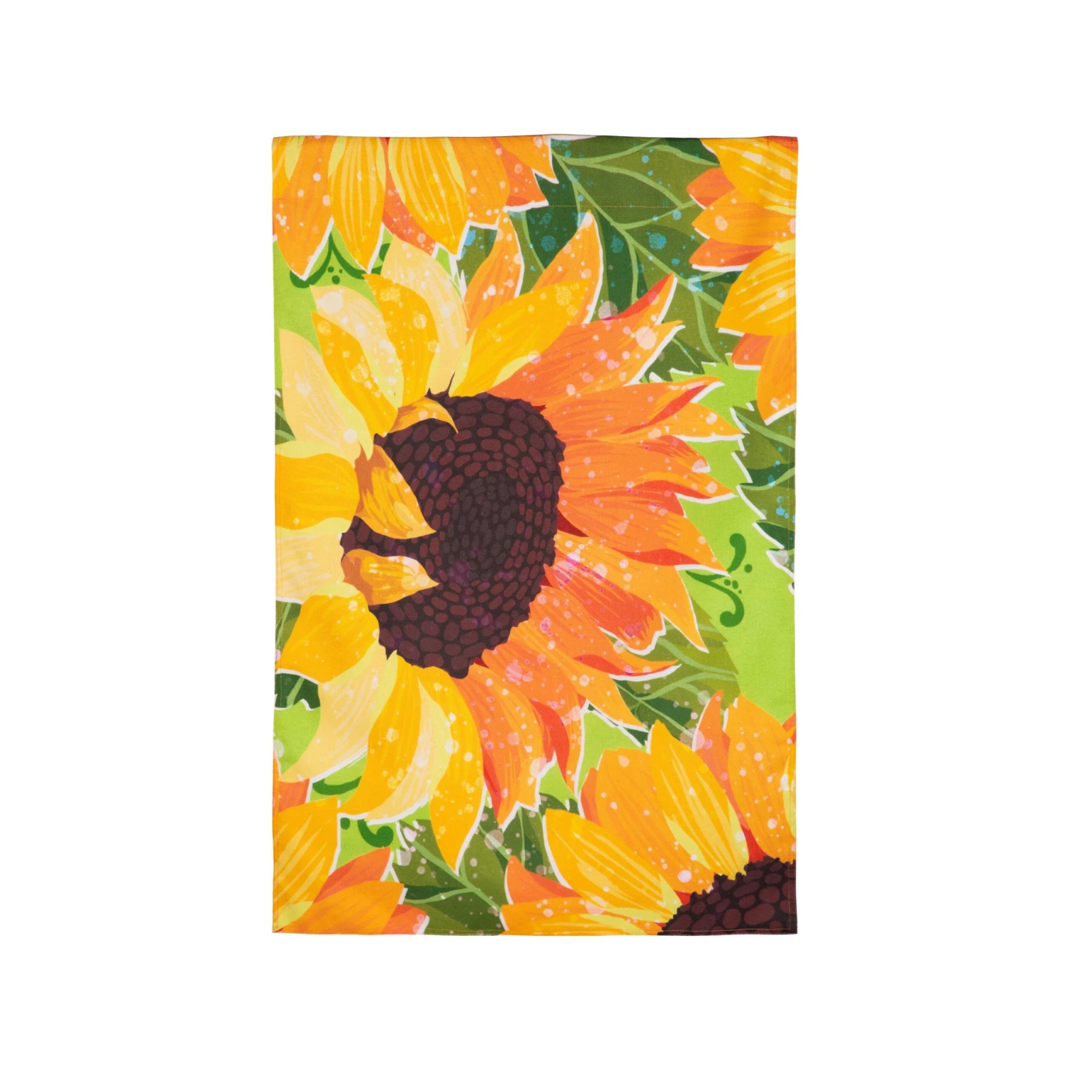 Sunflowers In The Garden Burlap Flag Collection 4 Sunflowers In The Garden Burlap Flag Collection - Image 2