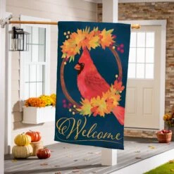 Fall Cardinal Wreath Flag Collection -Simply Devine Gifts And Decor Shop 13b14434