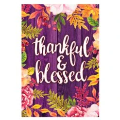 Blessed Moire Flag -Simply Devine Gifts And Decor Shop 13m11939 2