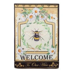 Humble Bee Suede Flag Collection -Simply Devine Gifts And Decor Shop 13s11321