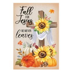 He Will Never Leave Suede Flag -Simply Devine Gifts And Decor Shop 13s14444 2