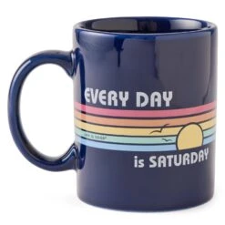 Adult Unisex Every Day Is Saturday Stripes Jake's Mug