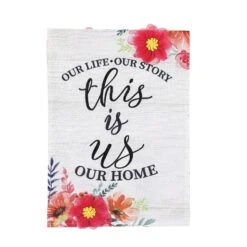 This Is Us Floral Garden Burlap Garden Collection