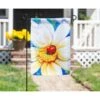 Morning Daisies Garden Textured Suede Flag -Simply Devine Gifts And Decor Shop 14es10301 2