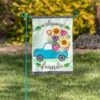 Flower Truck Linen Garden Flag -Simply Devine Gifts And Decor Shop 14l11780 2