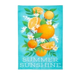 Summer Sunshine Linen Garden Flag -Simply Devine Gifts And Decor Shop 14l11794
