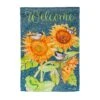Sunflowers And Birdies Suede Garden Flag -Simply Devine Gifts And Decor Shop 14s11940