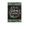 Welcome Friends Suede Flag Collection -Simply Devine Gifts And Decor Shop 14s12060