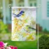 Birds And Forsythia Suede Flag Collectino -Simply Devine Gifts And Decor Shop 14s12823 2