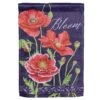 Red Poppies Bloom Suede Flag Collection -Simply Devine Gifts And Decor Shop 14s12915