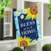 Bless Our Home Sunflowers Applique Flag Collection -Simply Devine Gifts And Decor Shop 1510216 2