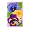 Pansy & Butterfly Applique Flag Collection