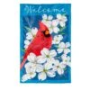 Spring Dogwood Cardinal Applique Flag