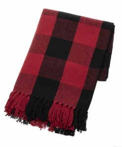 Red & Black Buffalo Plaid Throw -Simply Devine Gifts And Decor Shop 159730