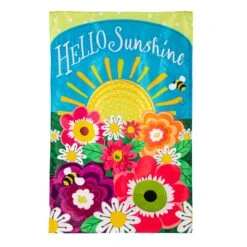 Hello Sunshine Applique Flag Collection -Simply Devine Gifts And Decor Shop 159795 1