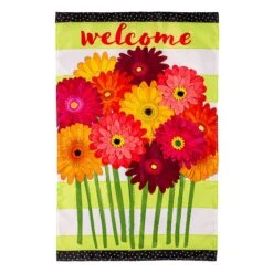 Gerbera Daisies Bouquet Applique Flag Collection -Simply Devine Gifts And Decor Shop 159804