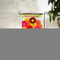 Gerbera Daisies Bouquet Applique Flag Collection -Simply Devine Gifts And Decor Shop 159804 2
