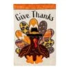 Give Thanks Patterned Turkey Applique Flag -Simply Devine Gifts And Decor Shop 1610135 2