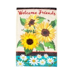 Sunflowers And Daisies Applique Flag Collection -Simply Devine Gifts And Decor Shop 169706