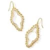 ABBIE BEADED OPEN FRAME EARRINGS