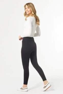 OMG WIDE WAISTBAND LEGGINGS BLACK -Simply Devine Gifts And Decor Shop 2017015B 2 1
