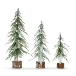 Frosted Trees - Set Of 3