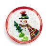Mr. Snowman Mini Glass Round Plate - 6.5in -Simply Devine Gifts And Decor Shop 2020240115