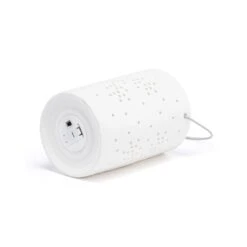 White LED Ceramic Snowflake Tall Lantern - 5x7in -Simply Devine Gifts And Decor Shop 2020250721 301