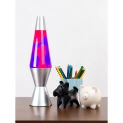 14.5” LAVA® LAMP – PINK/PURPLE/SILVER