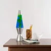 14.5” LAVA® LAMP – YELLOW/BLUE/SILVER -Simply Devine Gifts And Decor Shop 21240401US LavaLamp 14 5 Yellow and Blue Lifestyle web