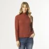 Hazel Long Sleeve Ribbed Mock Neck Top -Simply Devine Gifts And Decor Shop 2339019a
