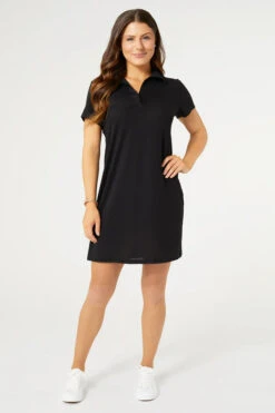 JENNI COLLARED KNIT DRESS 10 JENNI COLLARED KNIT DRESS -Simply Devine Gifts And Decor Shop 2419005D
