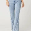 EVERSTRETCH FLARE JEANS WITH CROSSOVER FRINGE -Simply Devine Gifts And Decor Shop 2419301A 9
