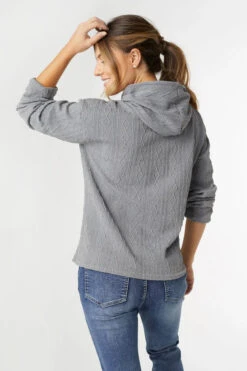 Esther Mini Cable Knit Hooded Top -Simply Devine Gifts And Decor Shop 2439033E 2