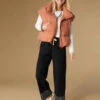 Jana Chunky Down Vest With Cinched Bottom -Simply Devine Gifts And Decor Shop 2439086I 20