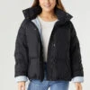 Tinsley Down Puffer Jacket With Removable Hood -Simply Devine Gifts And Decor Shop 2439106A