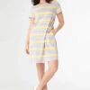 Mollie Striped T-Shirt Dress -Simply Devine Gifts And Decor Shop 2519048A