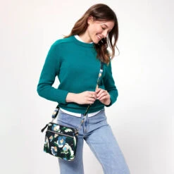 Triple Compartment Crossbody