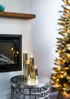 GOLD Metallic LED Pillar