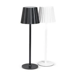 Fluted Shade LED Table Lamp -Simply Devine Gifts And Decor Shop 27 TRILITE 056 BLK 3