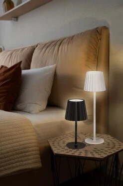 Fluted Shade LED Table Lamp