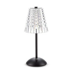 Crystal Shade LED Table Light -Simply Devine Gifts And Decor Shop 27 TRILITE 098 BLK