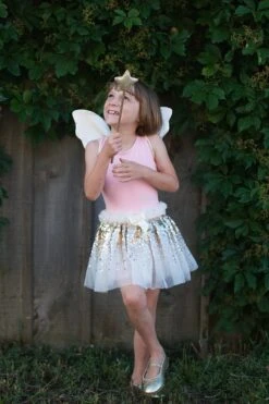 GRACIOUS GOLD SEQUINS SKIRT, WINGS, & WAND