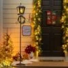 Joyful Traditions Garden Statue, LED Metal Statue, Lamp Post, 71"H -Simply Devine Gifts And Decor Shop 2la2782
