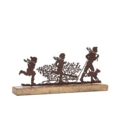 Tree Cutting Scene With Kids