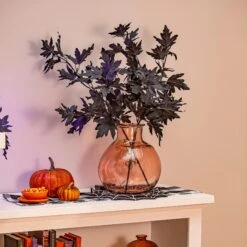 Halloween Maple Indoor/Outdoor LED Color Changing Artificial Branch, 33"H