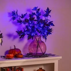 Halloween Maple Indoor/Outdoor LED Color Changing Artificial Branch, 33"H 12 Halloween Maple Indoor/Outdoor LED Color Changing Artificial Branch, 33"H -Simply Devine Gifts And Decor Shop 3sy177 3