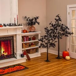 Halloween Maple Indoor/Outdoor LED Color Changing Artificial Branch, 33"H 16 Halloween Maple Indoor/Outdoor LED Color Changing Artificial Branch, 33"H -Simply Devine Gifts And Decor Shop 3sy177 8